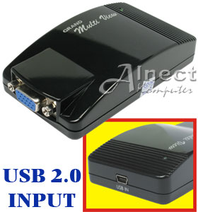 Jual USB to VGA-HDMI Monitor Grand Multi View - Ports dan 